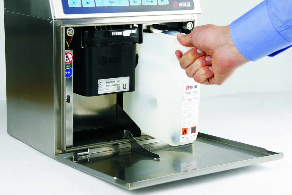EBS 6500 Cambio de botella de tinta